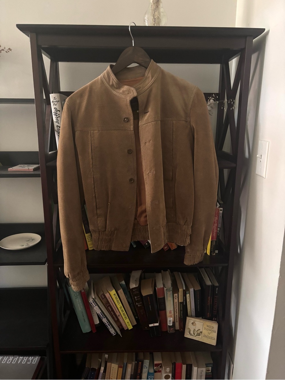 Pierre Cardin suede bomber jacket size 36